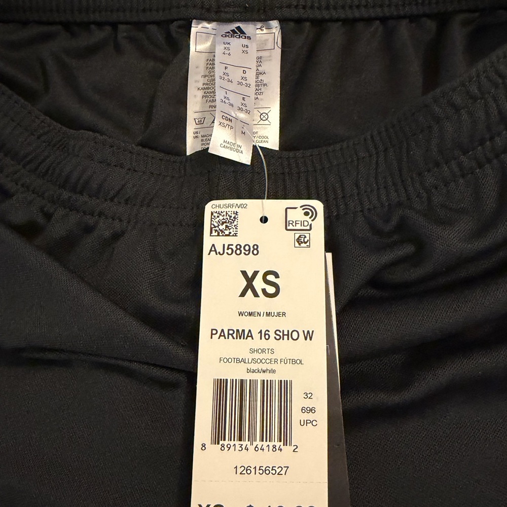 Adidas Black Athletic Shorts, NWT, Women’s XS - Picture 3 of 6